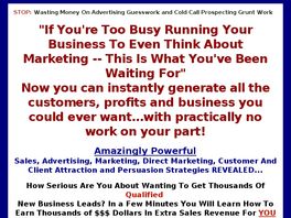 Go to: Magnetic Marketing System
