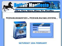 Go to: Betfair Manifesto.