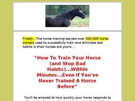 Go to: Professional Horse Training Course - Solve Problems Fast!