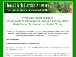 Go to: Home Herb Garden Answers