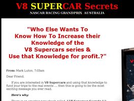 Go to: V8 Supercar Secrets.