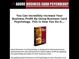 Go to: Adore Business Card Psychology.