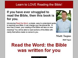 Go to: Read The Word: The Bible Was Written For You.