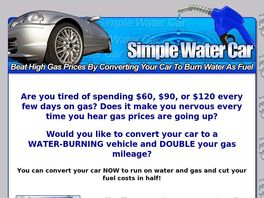 Go to: Simple Water Car - Use Water For Gas.