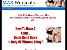 Go to: Max Workouts: 75% Commission (up To $95.25!) + Affiliate Resources.