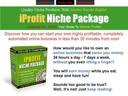 Go to: IProfit Niche Package.