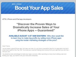 Go to: Boost Your App Sales