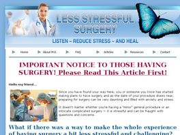 Go to: Amazing Way to Prepare for Surgery - Free Guide - Healing MP3s!