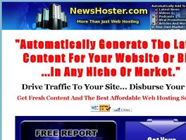 Go to: Web Hosting Providing Fresh Content In Any Niche...Uploaded Instantly!
