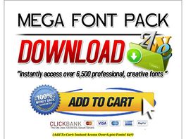 Go to: Mega Font Pack Download - Over 10,000+ Fonts Package