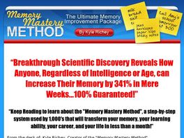 Go to: Memory Mastery Method The Ultimate Memory Improvement Guide.