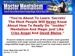 Go to: Master Mentalism & Magic Tricks! Huge Avg $$ Per Sale + Recurring $$!