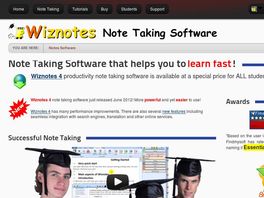 Go to: Wiznotes Note Taking Software