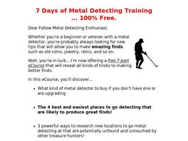 Go to: How To Make Great Finds With Your Metal Detector.