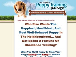 Go to: Complete Puppy Training Package: Serious Money Drawing Offer