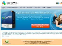 Go to: Errorwiz - #1 Converting PC Registry Cleaner & Error Repair Software.
