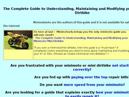 Go to: Complete Guide To Understanding, Maintaining And Tuning Your Minimoto