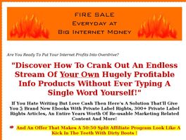 Go to: Fire Sale - Private Label Resell Rights.