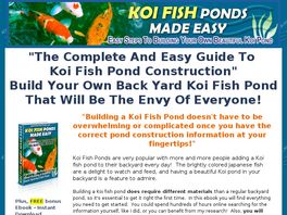 Go to: Build An Easy Koi Fish Pond.