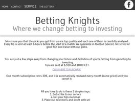 Go to: Betting Knights Football Service