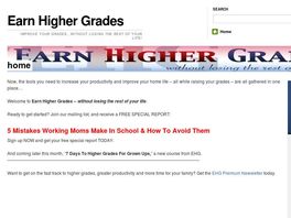 Go to: Earn Higher Grades Premium Newsletter