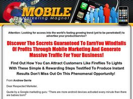 Go to: Mobile Marketing Profits. Cash In On The Hot Mobile Market.