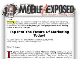 Go to: Mobile Marketing Exposed From Simon Hodgkinson & Jeremy Gislason