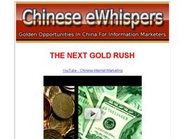 Go to: Chinese EWhispers: Internet Marketing To China.