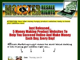 Go to: Exclusive Master Resale Rights Packages Ready For You!