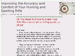 Go to: Improving The Accuracy And Comfort Of Your Hunting Or Sporting Rifle.