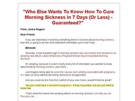 Go to: Beat Morning Sickness EBook.