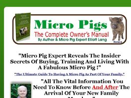 Go to: Micro Pigs Or Teacup Pigs Complete Owner's Guide