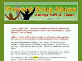 Go to: Prevent Drug Use & Abuse Among Teens And Pre-Teens.
