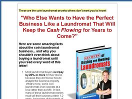 Go to: Secrets Of Buying And Owning Laundromats