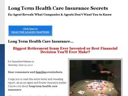 Go to: Long Term Care Insurance Secrets