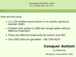 Go to: Conquer Autism Now