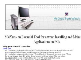 Go to: MsiXray-Application Not Working Detect+Resolve Problems+Conflicts.
