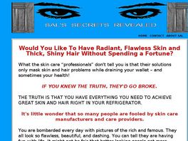 Go to: The Secrets Of Beautiful Skin And Hair Revealed.