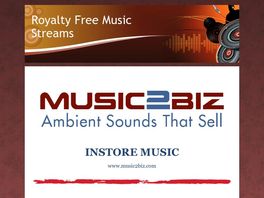 Go to: Royalty Free Instore Music Streams For Commercial Use.