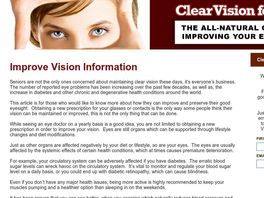 Go to: Clear Vision For Life