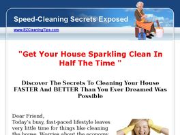 Go to: Exposed Super Fast Cleaning eBook of Secrets