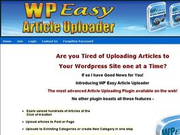 Go to: Wp Easy Article Uploader - Wordpress Plgin