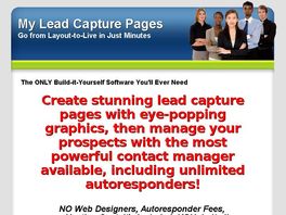 Go to: My Lead Capture Pages - The Ultimate Capture Page System