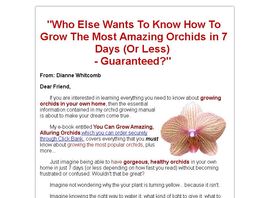 Go to: You Can Grow Amazing, Alluring Orchids