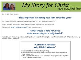 Go to: My Story For Christ.