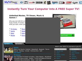 Go to: MyTVPlayer - Earn A Huge 75% (up To $37.46). Highest Conversion Ratio.