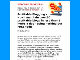 Go to: Profitable Blogging - How I Maintain Ove.