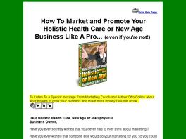 Go to: Holistic Health Care Marketing Secrets