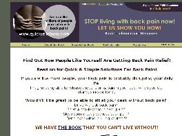 Go to: Quick & Simple Solutions For Back Pain!
