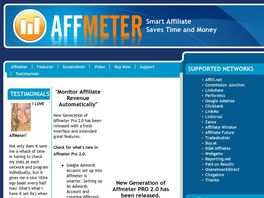 Go to: Affmeter Pro: Revenue Collection Tool From Multiple Affiliate Networks.